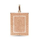 Золотой кулон "Богородица Почаевская", 1608312