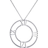 Срібний кулон з ланцюжком з куб. цирконіями, 1662072