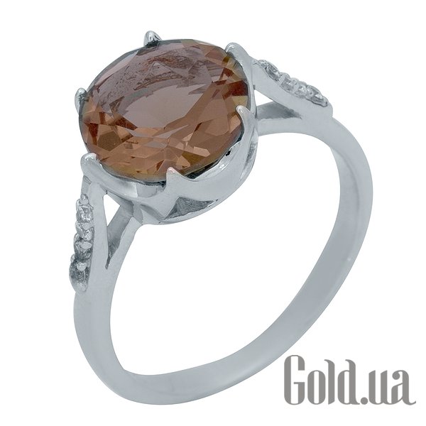 

Женские кольца Fresh Jewelry, Женское серебряное кольцо с султанитом и куб. циркониями, 17