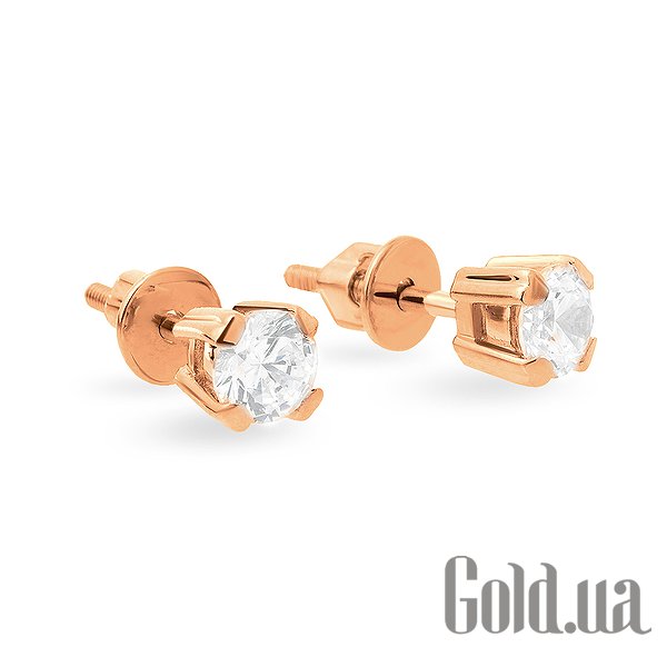 

Серьги-гвоздики Украина, Золотые серьги с куб. циркониями