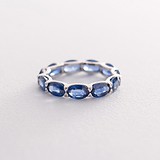 Женское золотое кольцо с бриллиантами и сапфирами, 1713016