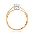 Золотое кольцо с Swarovski Zirconia - фото 3