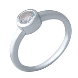Женское серебряное кольцо с топазом, 1730424