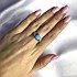 Женское серебряное кольцо с куб. циркониями и опалом - фото 2
