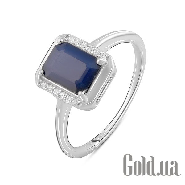 

Женские кольца Fresh Jewelry, Женское серебряное кольцо с куб. циркониями и сапфиром, 17
