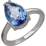 Женское серебряное кольцо с топазом, 1620345