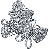 Женское серебряное кольцо с куб. циркониями, 1621369