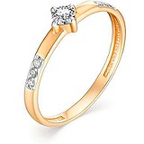 Золотое кольцо с бриллиантами, 1622393