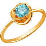 Женское золотое кольцо с куб. цирконием, 1635961