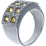 Женское золотое кольцо с бриллиантами и сапфирами, 1654905