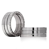 Серебряное обручальное кольцо с куб. циркониями, 1668473