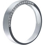 Золотое обручальное кольцо с бриллиантами, 1673081