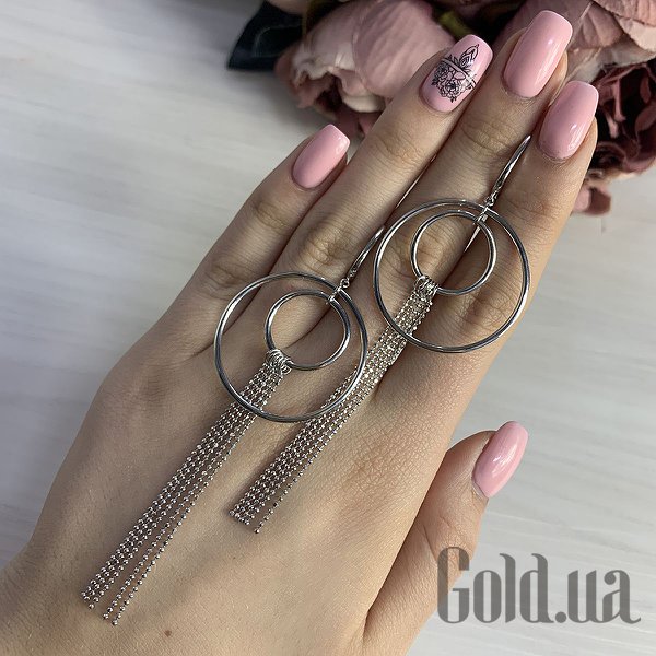 Сережки з підвісками Fresh Jewelry Срібні сережки