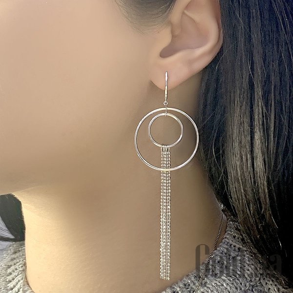Сережки з підвісками Fresh Jewelry Срібні сережки