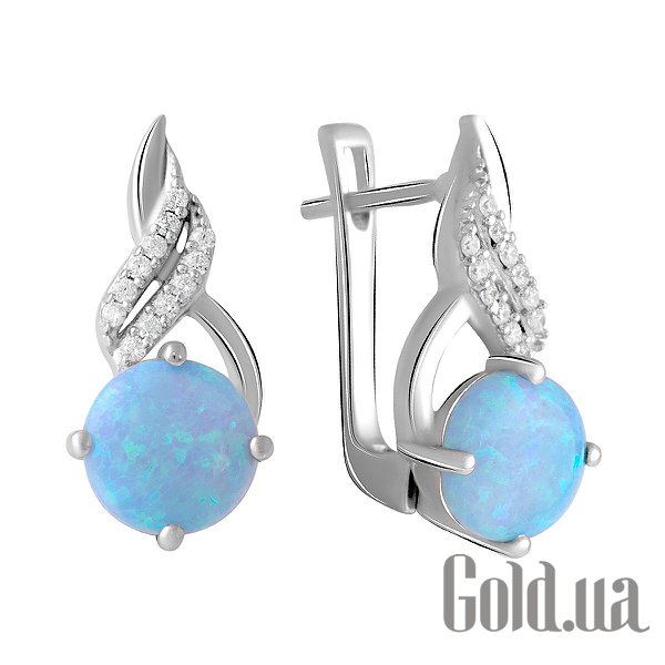 

Серьги Fresh Jewelry, Серебряные серьги с куб. циркониями и опалами