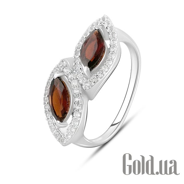 

Женские кольца Fresh Jewelry, Женское серебряное кольцо с гранатами и топазами, 18