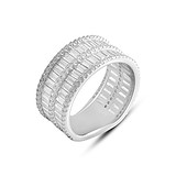 Женское серебряное кольцо с куб. циркониями, 1771385