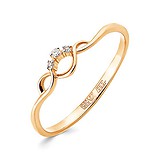 Женское золотое кольцо с бриллиантами, 1512570