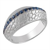 Женское серебряное кольцо с шпинелями, 1617274