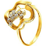 Женское золотое кольцо с бриллиантами, 1625722