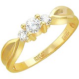 Золотое кольцо с бриллиантами, 1629050