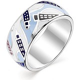 Женское серебряное кольцо с эмалью, 1651834