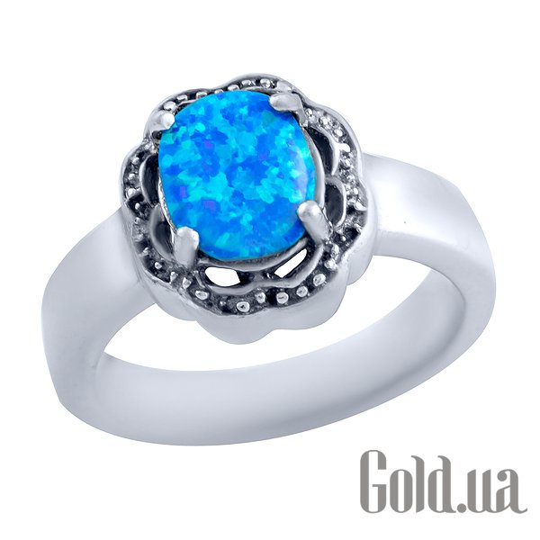 

Женские кольца Fresh Jewelry, Женское серебряное кольцо с опалом и куб. циркониями, 17.5