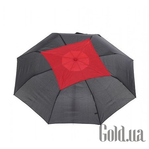 Зонт 605, черный (красная вставка)
