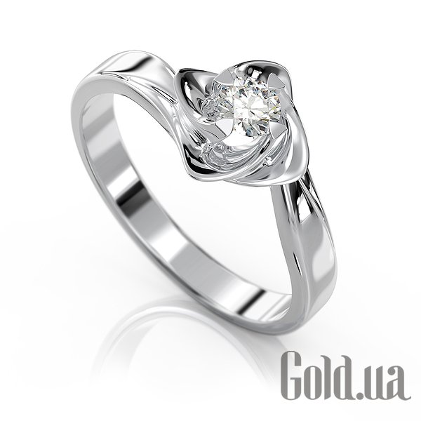 

Кольцо Украина, Золотое кольцо с бриллиантом, 16.5