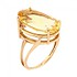 Женское золотое кольцо с цитрином - фото 1