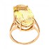 Женское золотое кольцо с цитрином - фото 2