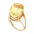 Женское золотое кольцо с цитрином - фото 3