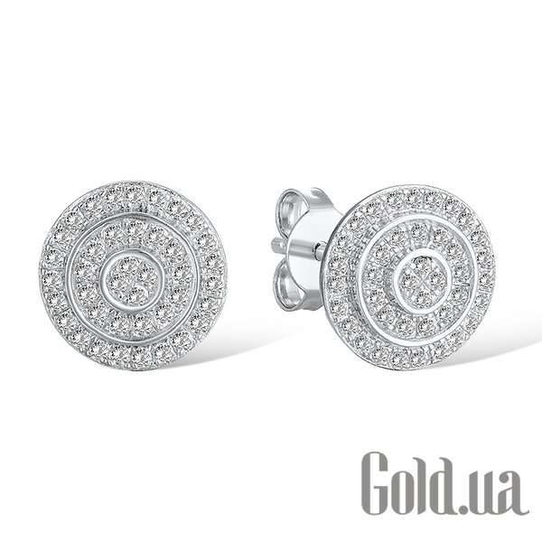 

Серьги-гвоздики Lurie Jewelry, Серебряные серьги с куб. циркониями