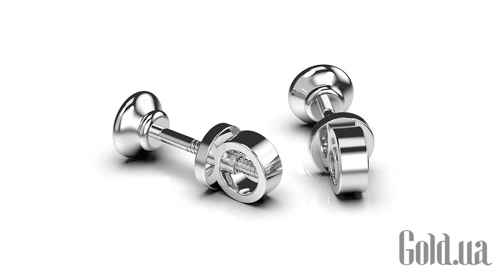 Золотые серьги с бриллиантами lun36801121b – изображение 3