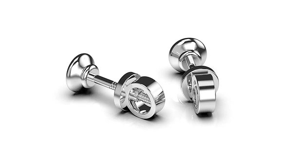Золотые серьги с бриллиантами lun36801121b – изображение 3