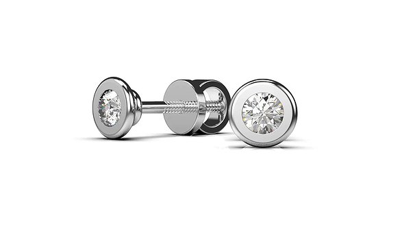 Золотые серьги с бриллиантами lun36801121b – изображение 5
