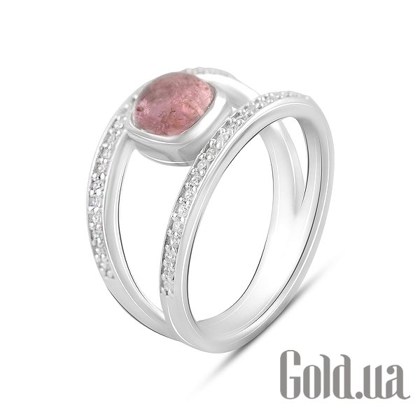 

Женские кольца Fresh Jewelry, Женское серебряное кольцо с куб. циркониями и турмалином, 18.5