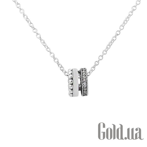 Жіночі кольє Fresh Jewelry Срібне кольє з куб. цирконіями, 40