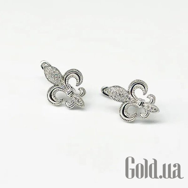 

Серьги Silvex925, Серебряные серьги с куб. циркониями