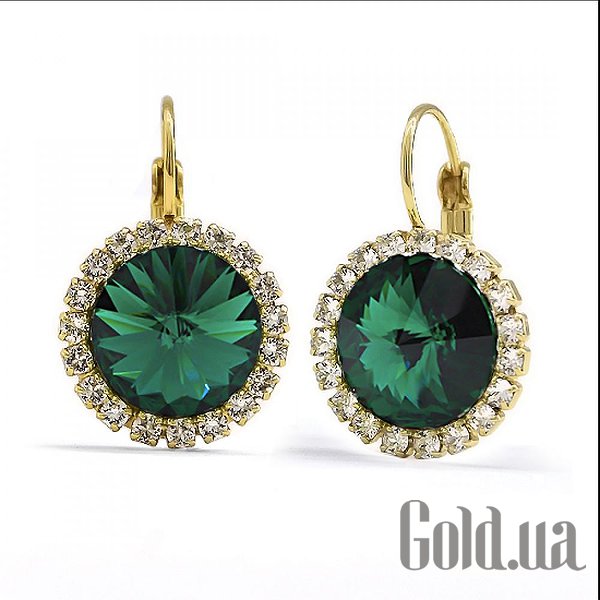 

Серьги Kobi, Желтый, Серьги с кристаллами Swarovski в позолоте