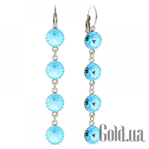 

Серьги с подвесками Kobi, Стальной, Серьги с кристаллами Swarovski