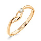 Женское золотое кольцо с бриллиантом, 1512571