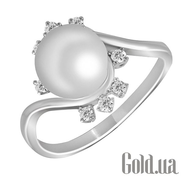 

Кольцо Lurie Jewelry, Золотое кольцо с бриллиантами и жемчугом, 17