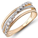 Женское золотое кольцо с бриллиантами, 1553531