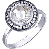 Серебряное кольцо с куб. циркониями, 1620603