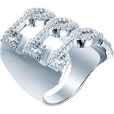 Женское серебряное кольцо с куб. циркониями, 1676411