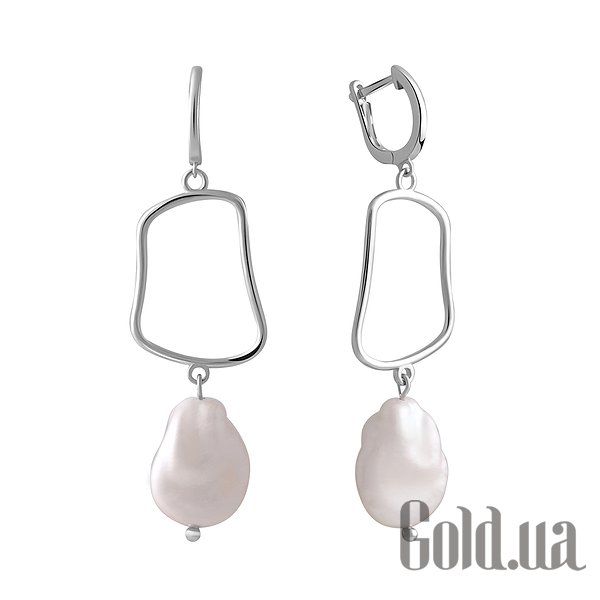 

Серьги с подвесками Fresh Jewelry, Серебряные серьги с культив. жемчугом