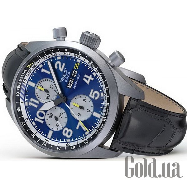 Швейцарський годинник Aviator Чоловічий годинник Airacobra P45 Chrono Auto V.4.26.0.178.4