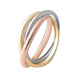 Женское серебряное кольцо в позолоте, 1742971