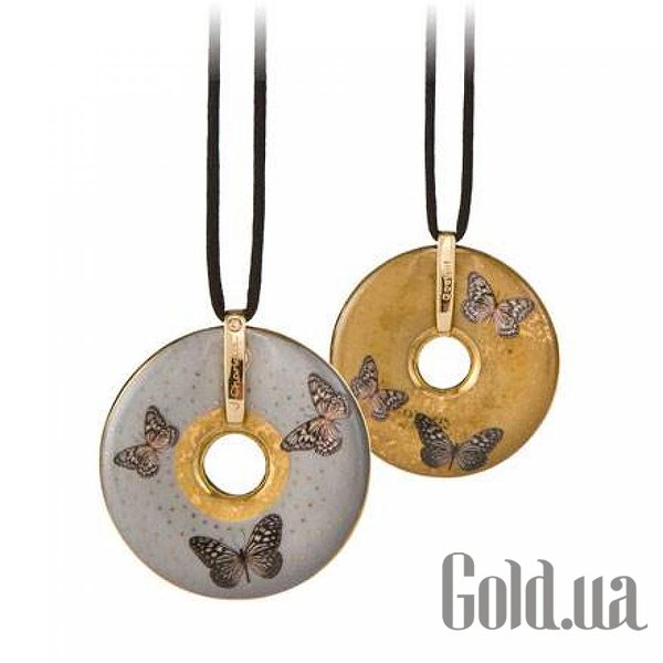 

Женские колье и кулоны Goebel, Серый;желтый, Кулон на шнурке с кристаллом Swarovski в позолоте